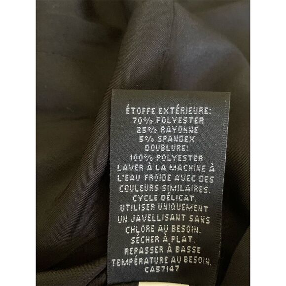 Mossimo Women's Black Open Front Blazer Jacket Size M Notched Collar Tailored - Picture 10 of 15